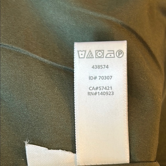 Loft Green Skirt with Black Button Detail Back Zipper Fully Lined Size 4 - Picture 6 of 7